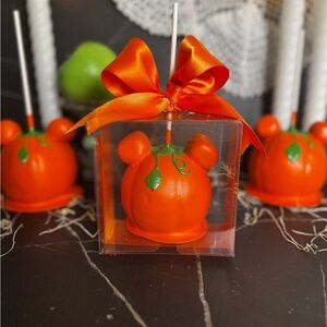 Faux Theme Park Pumpkin Caramel Apple